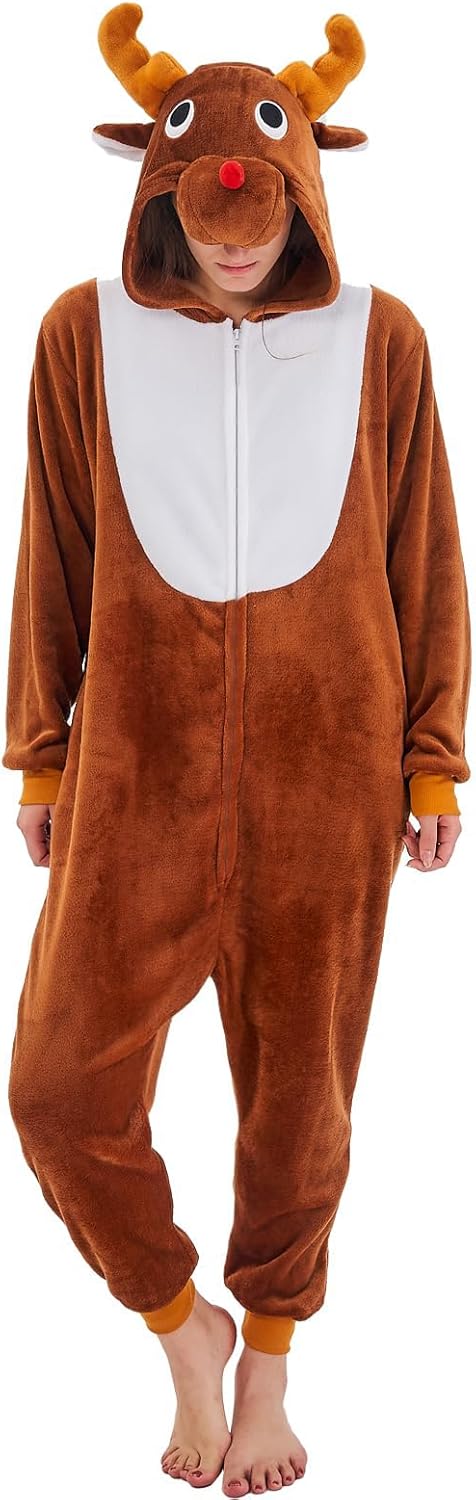 Adult Onesie Pajamas Animal Costume for Halloween Fun