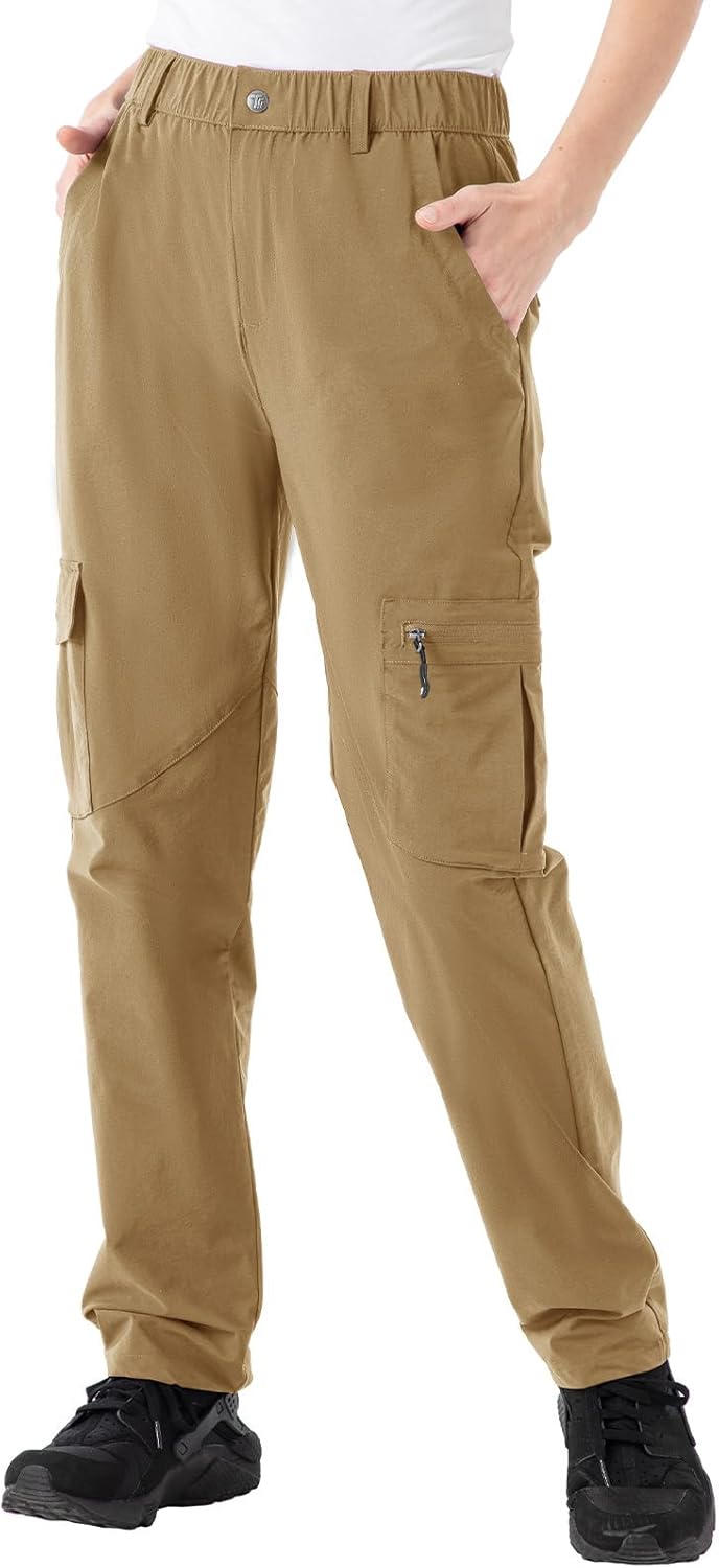 Rdruko Women's Hiking Cargo Pants for Outdoor Adventures