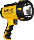 BIGSUN Rechargeable Spotlight High Lumens LED Flashlight - Long Run