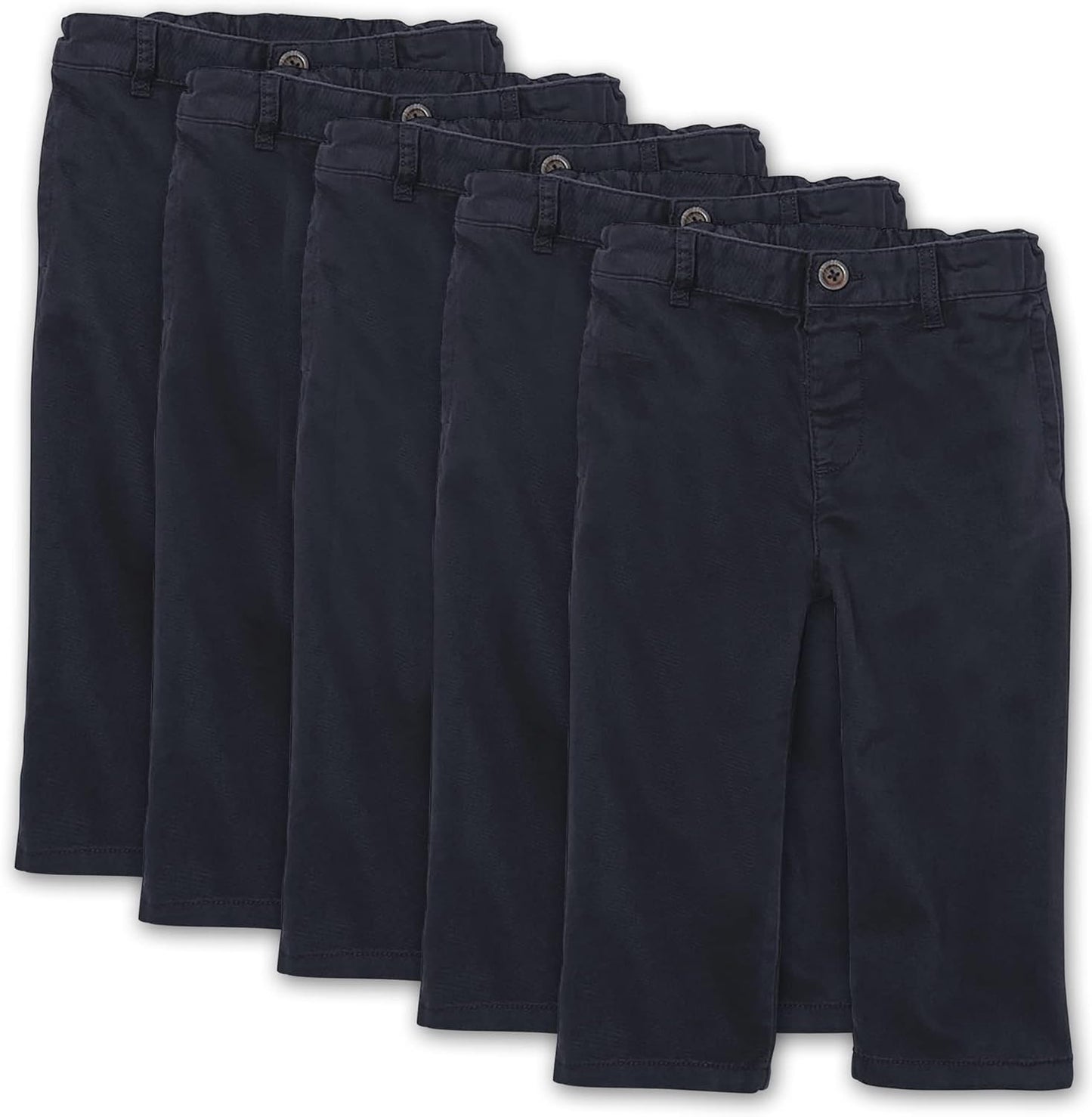 Stretch Chino Pants for Baby Boys and Toddlers - 4-Pack