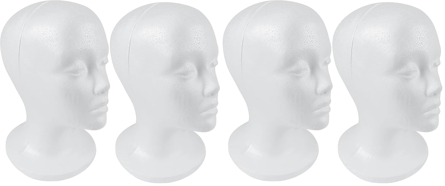 SHANY Styrofoam Model Heads for Wigs and Makeup Practice