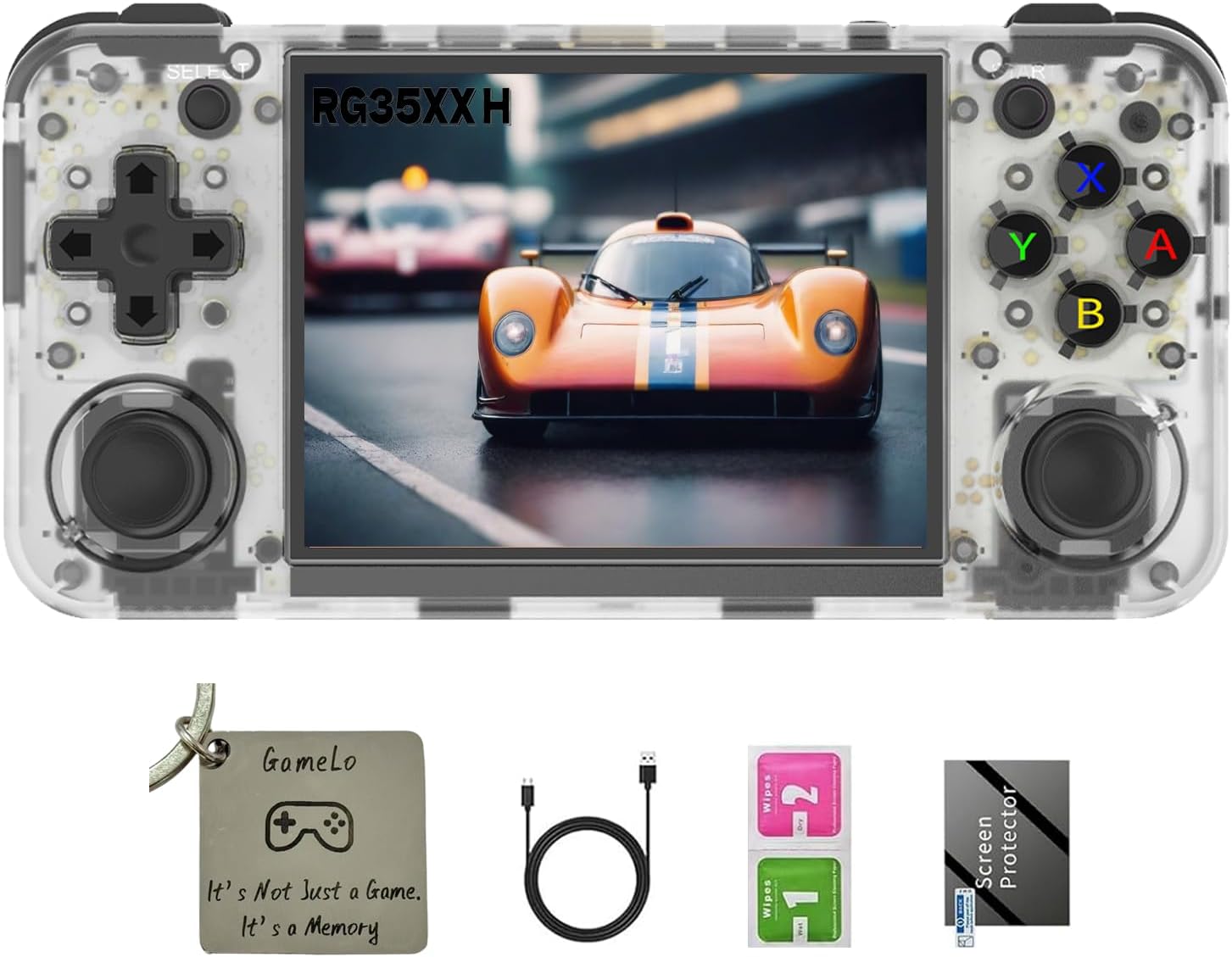 RG35XX H Retro Handheld Gaming Console with 64GTF Card