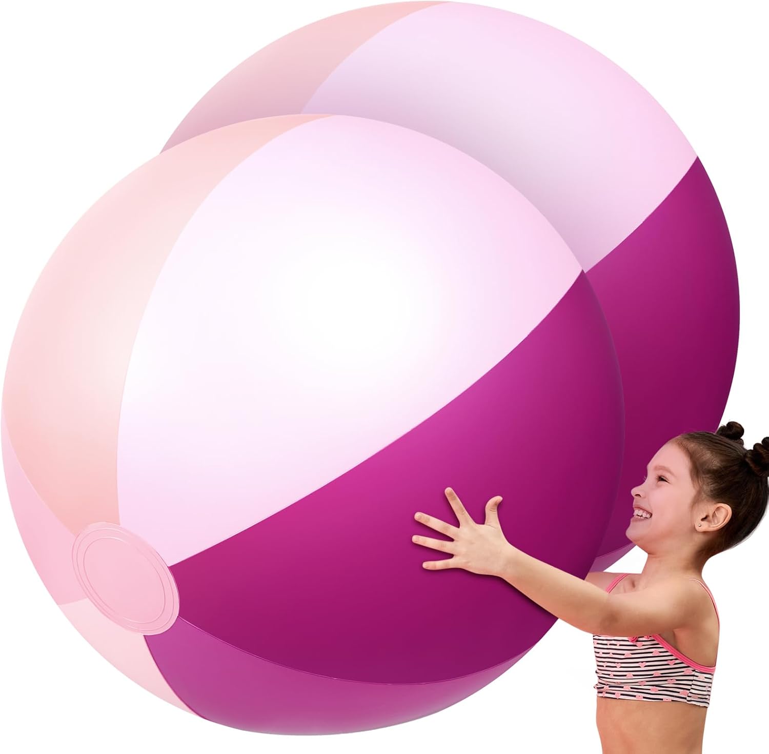 Ceenna 2 Pcs 60 Inch Giant Beach Ball for Summer Fun