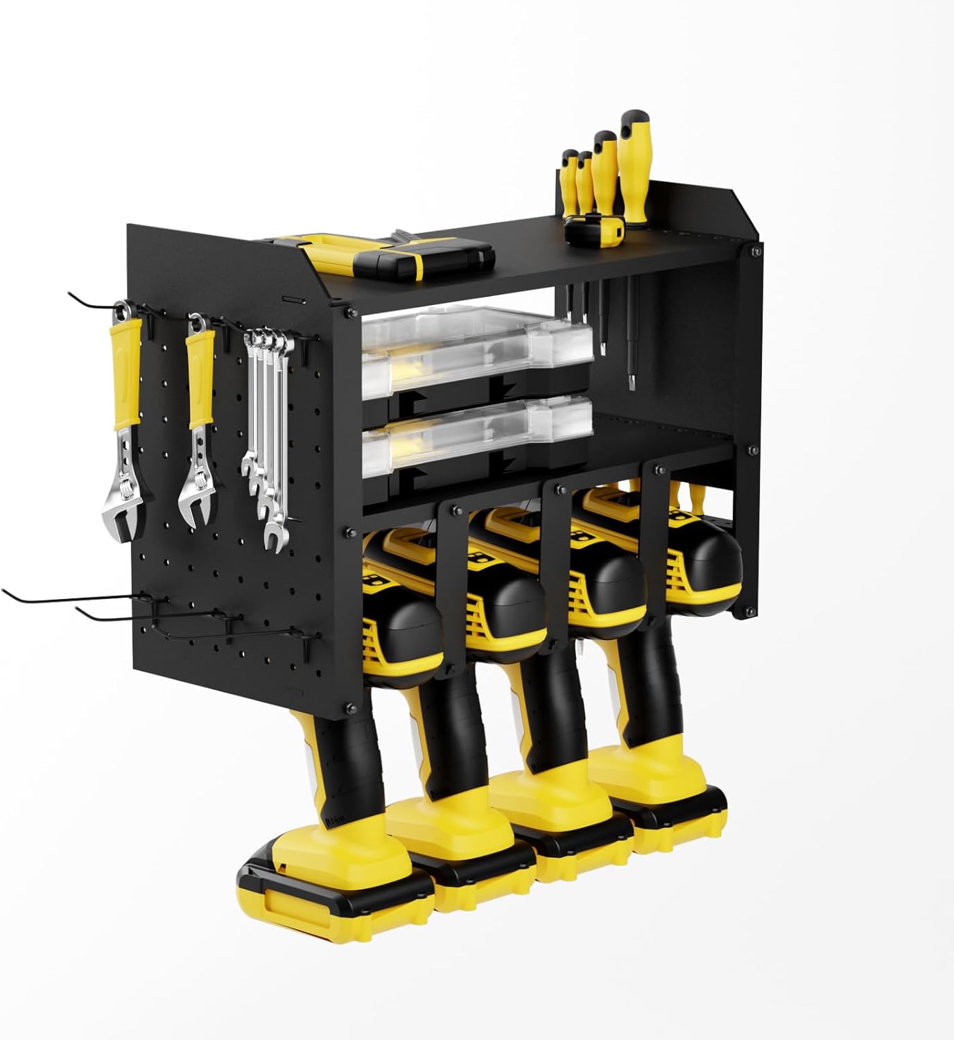 Effortlessly Organize Tools with Exqutoo 3-Layer Rack