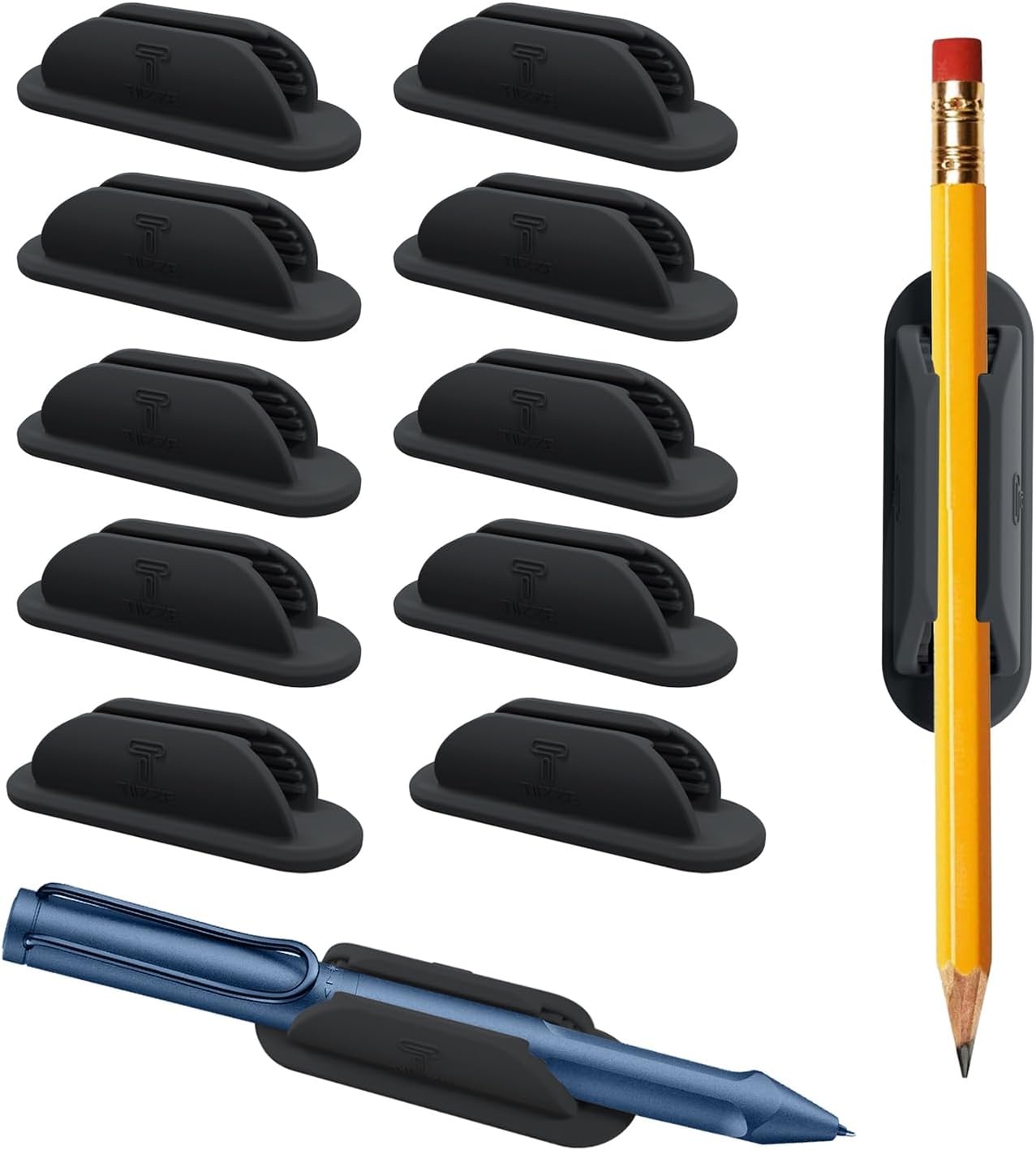 Tiizze 10-Pack Adhesive Pen Holders - Organize with Ease!