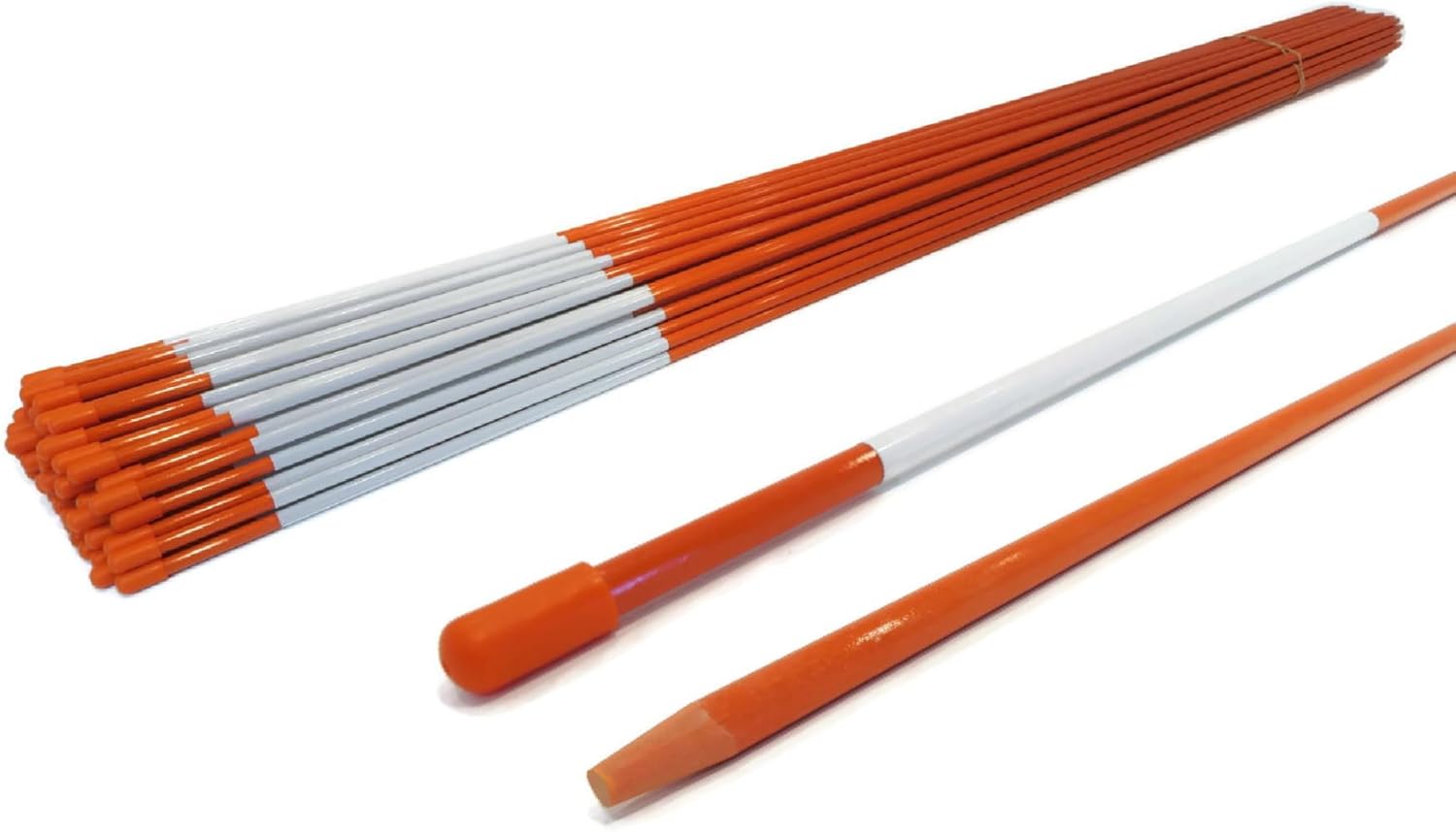 Autoparts Orange Reflective Driveway Markers for Winter Safety