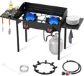 High Pressure Propane Stove 2 Burner Outdoor Stove - Powerful 150,000