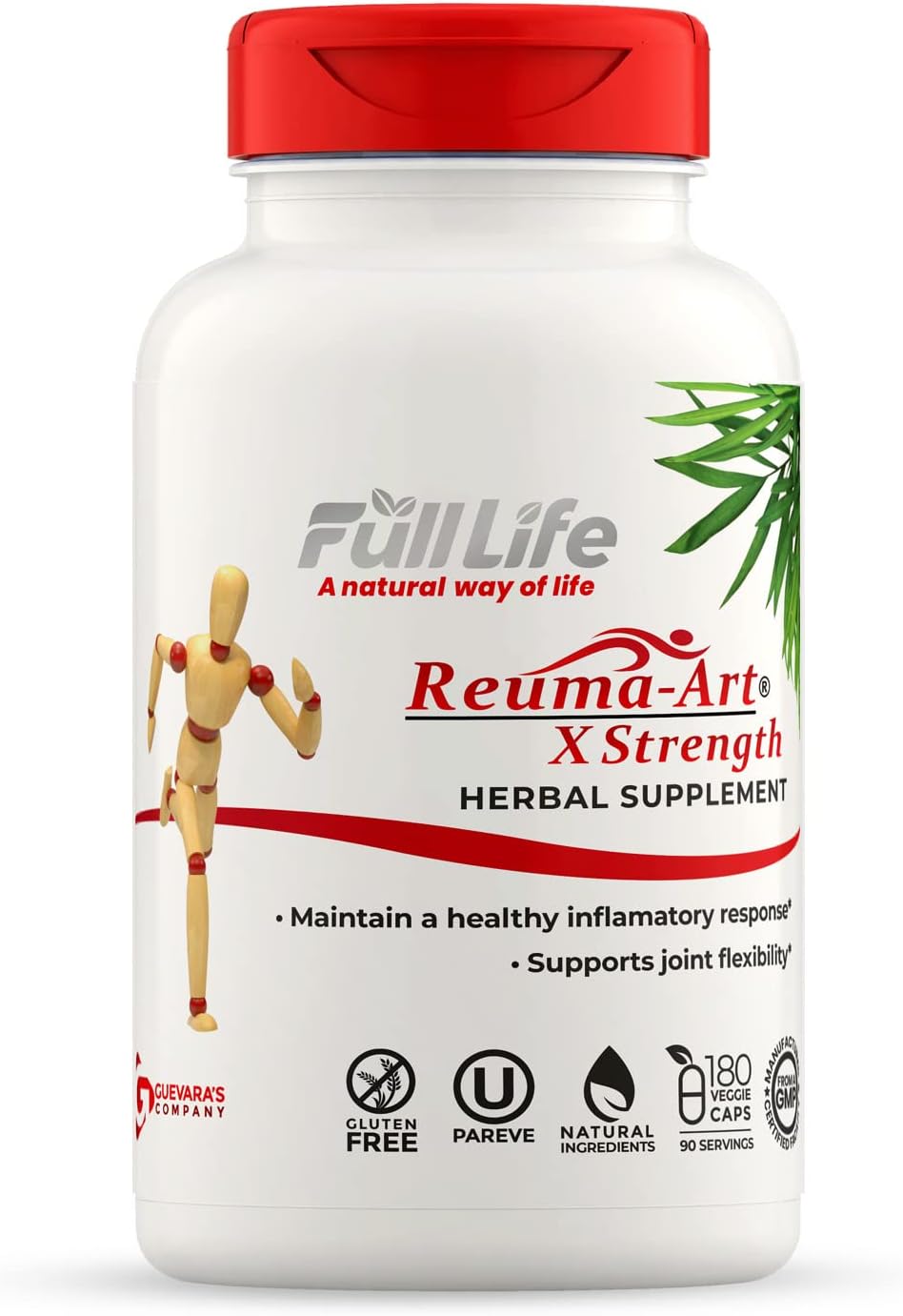 Full Life Reuma-Art Extra Strength 400 mg Herbal Supplements