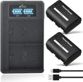 Pickle Power LP-E6P 2850mAh Battery 2-Pack with Dual LED Charger