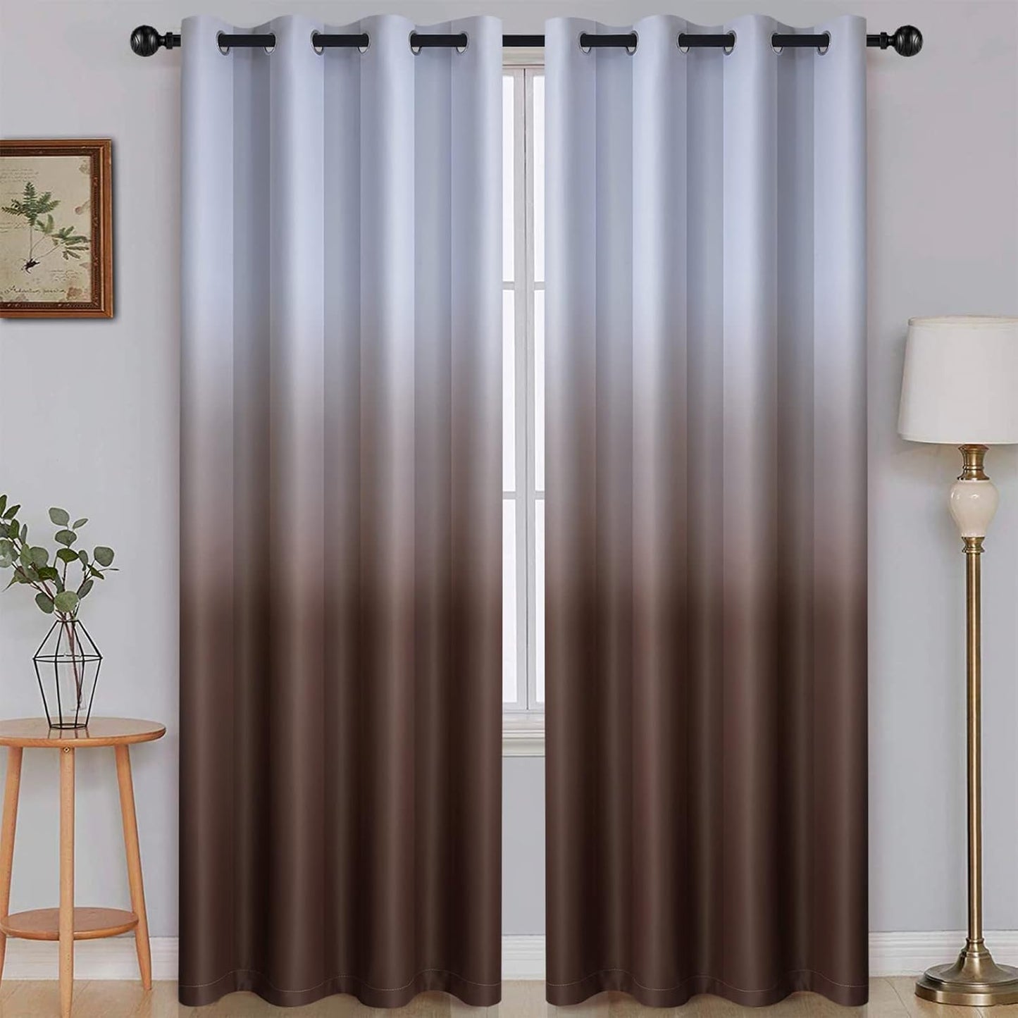 SimpleHome Ombre Room Darkening Curtains for Stylish Living