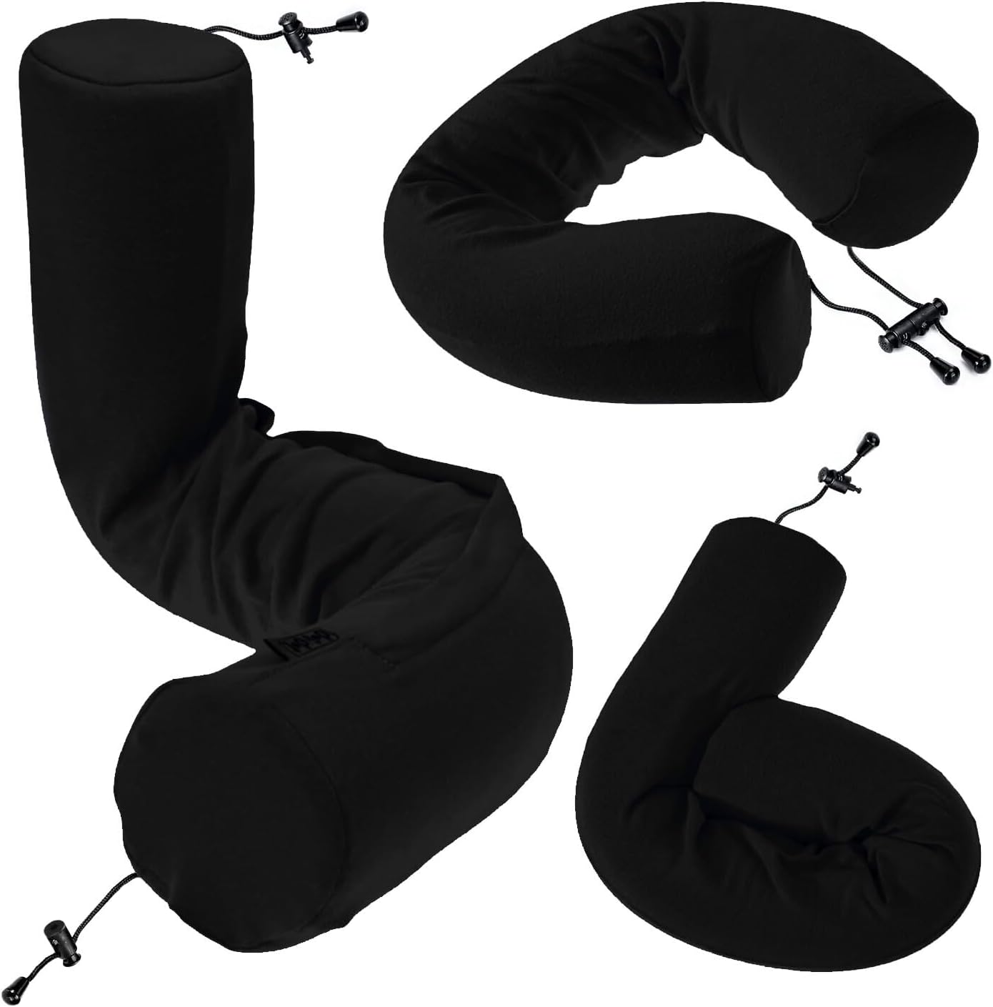 Twist Memory Foam Travel Pillow for Airplanes - Neck Support