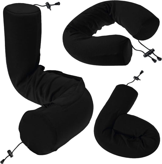 Twist Memory Foam Travel Pillow for Airplanes - Neck Support