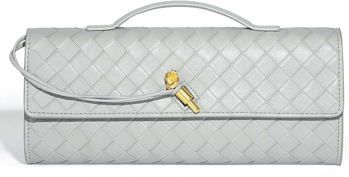 Trendy Woven Evening Clutch Purses for Women - Stylish Handbag