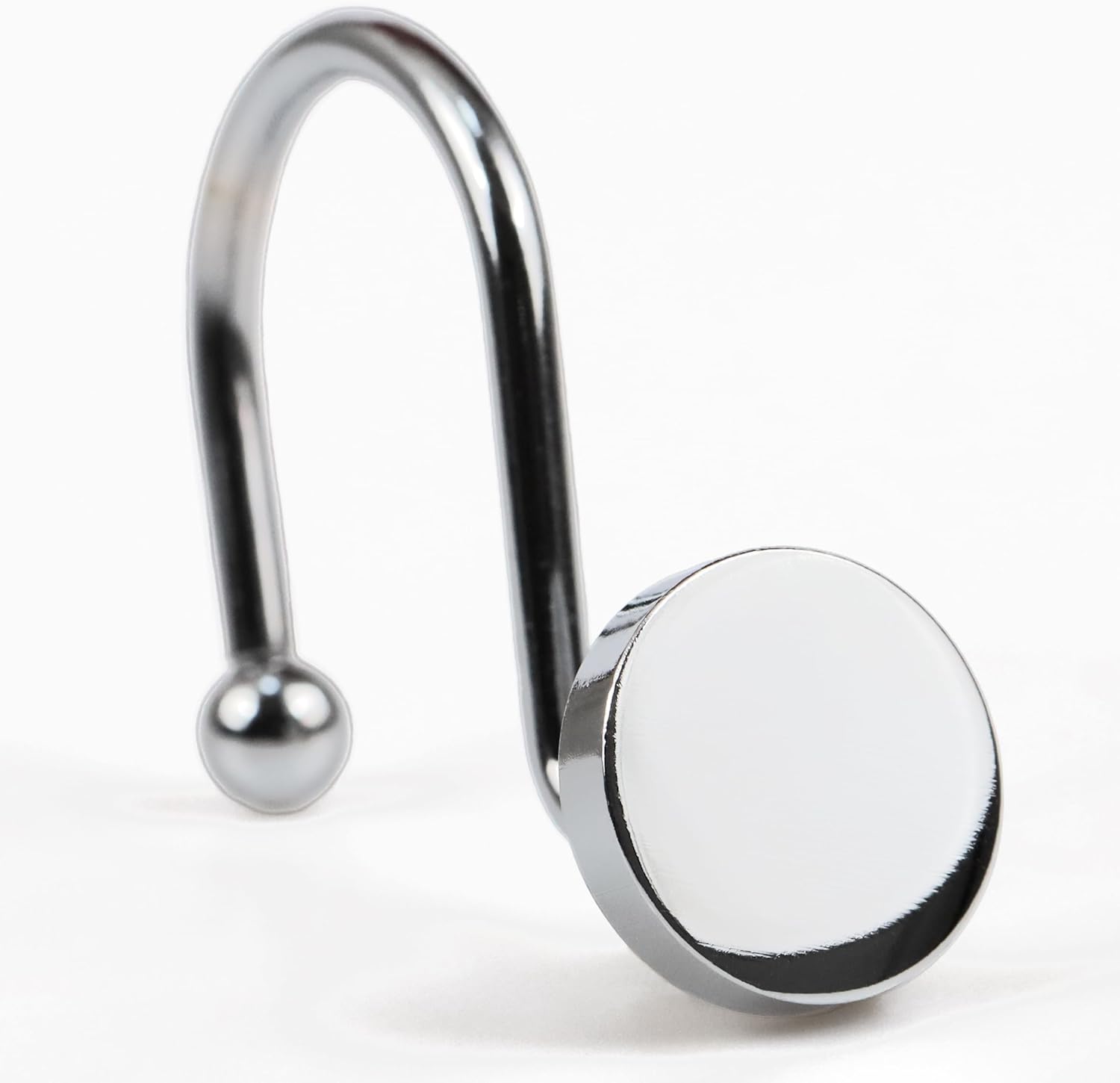 Popkozzi Chrome Shower Hooks: Heavy Duty Rings for Modern Bath