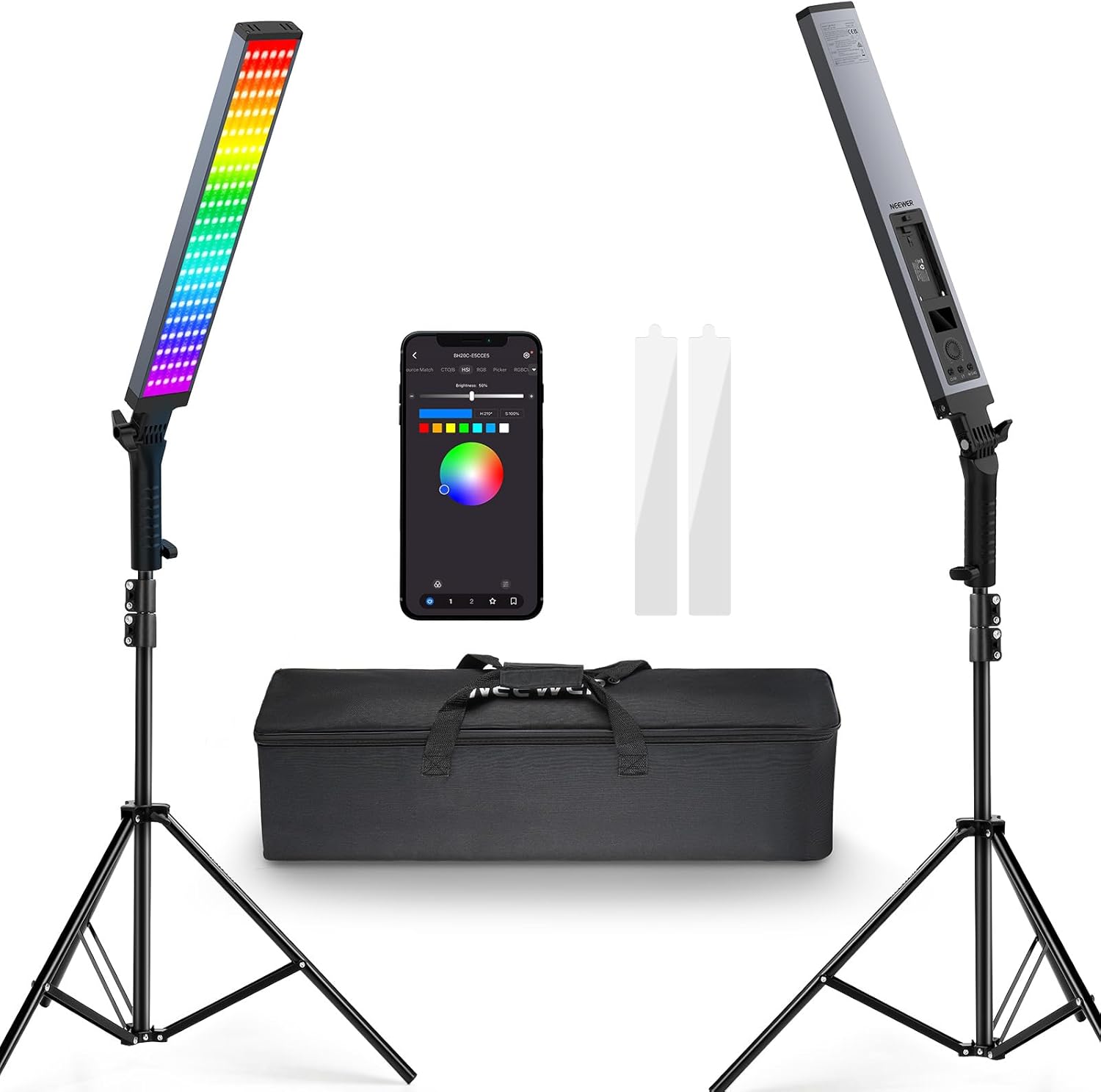 NEEWER Photography RGB Light Stick Kit for Stunning Visuals