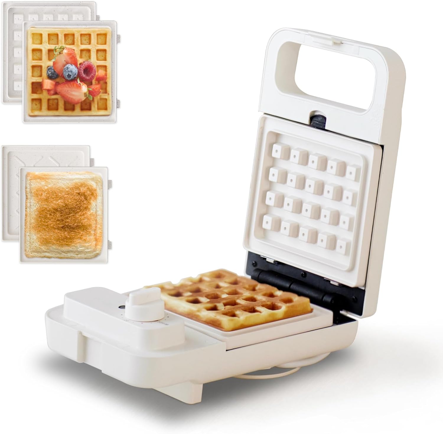 Olayks 2-in-1 Waffle Grill: Cook Delicious Meals Effortlessly