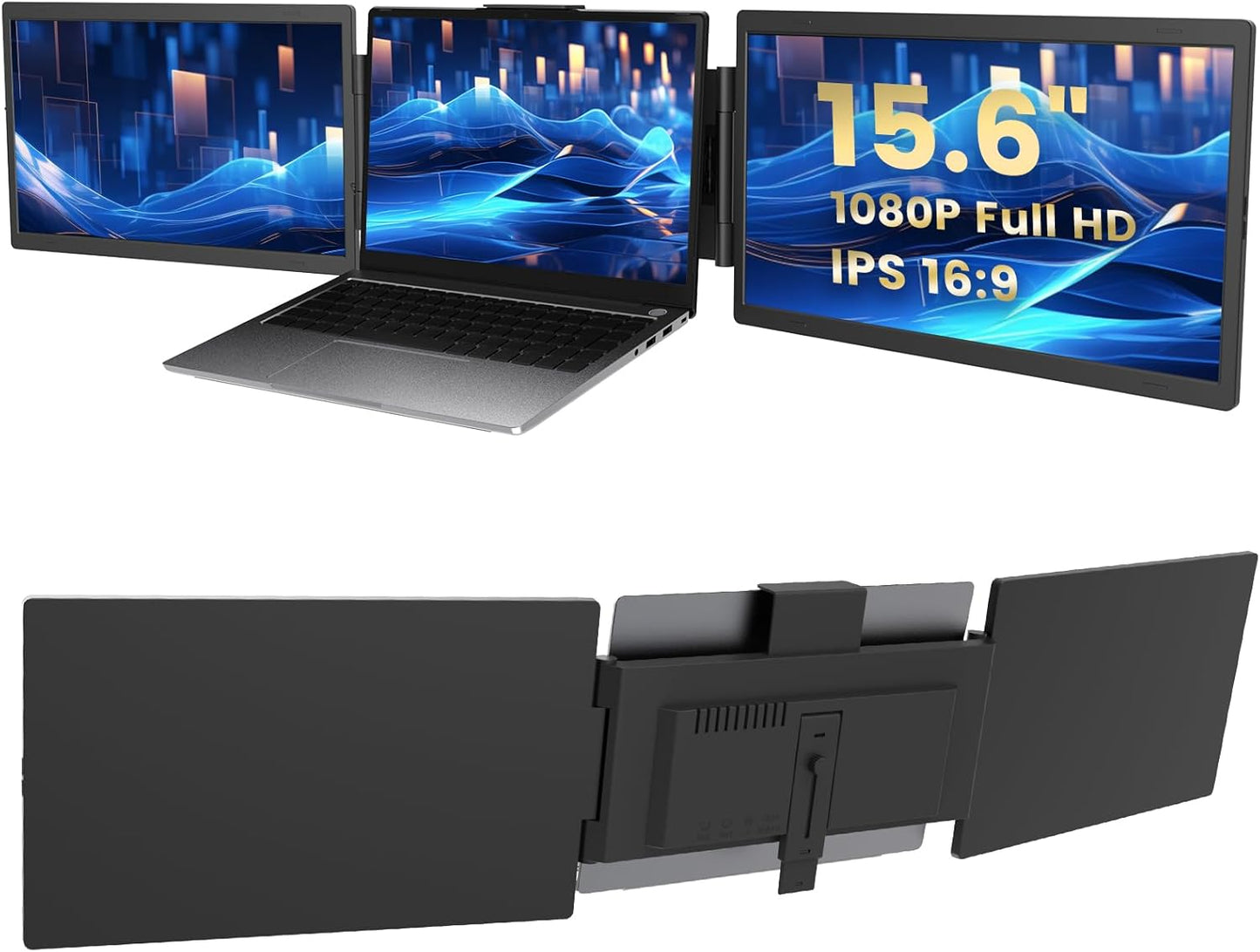 Enhance Productivity with Triple Screen Laptop Extender!