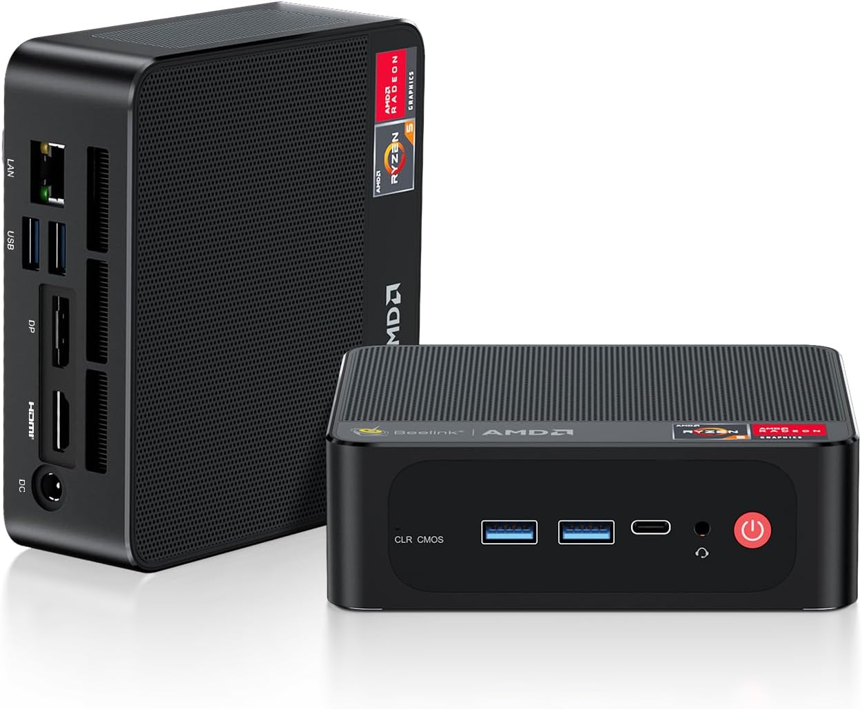 Beelink Ryzen 7 Mini PC: 4K@60Hz Triple Display, Gaming/Office Power