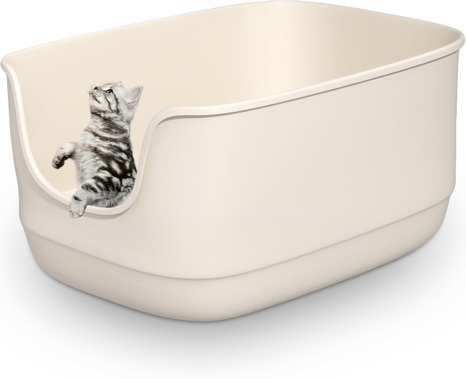 Gefryco Large Cat Litter Box for Multiple Cats - Jumbo Size