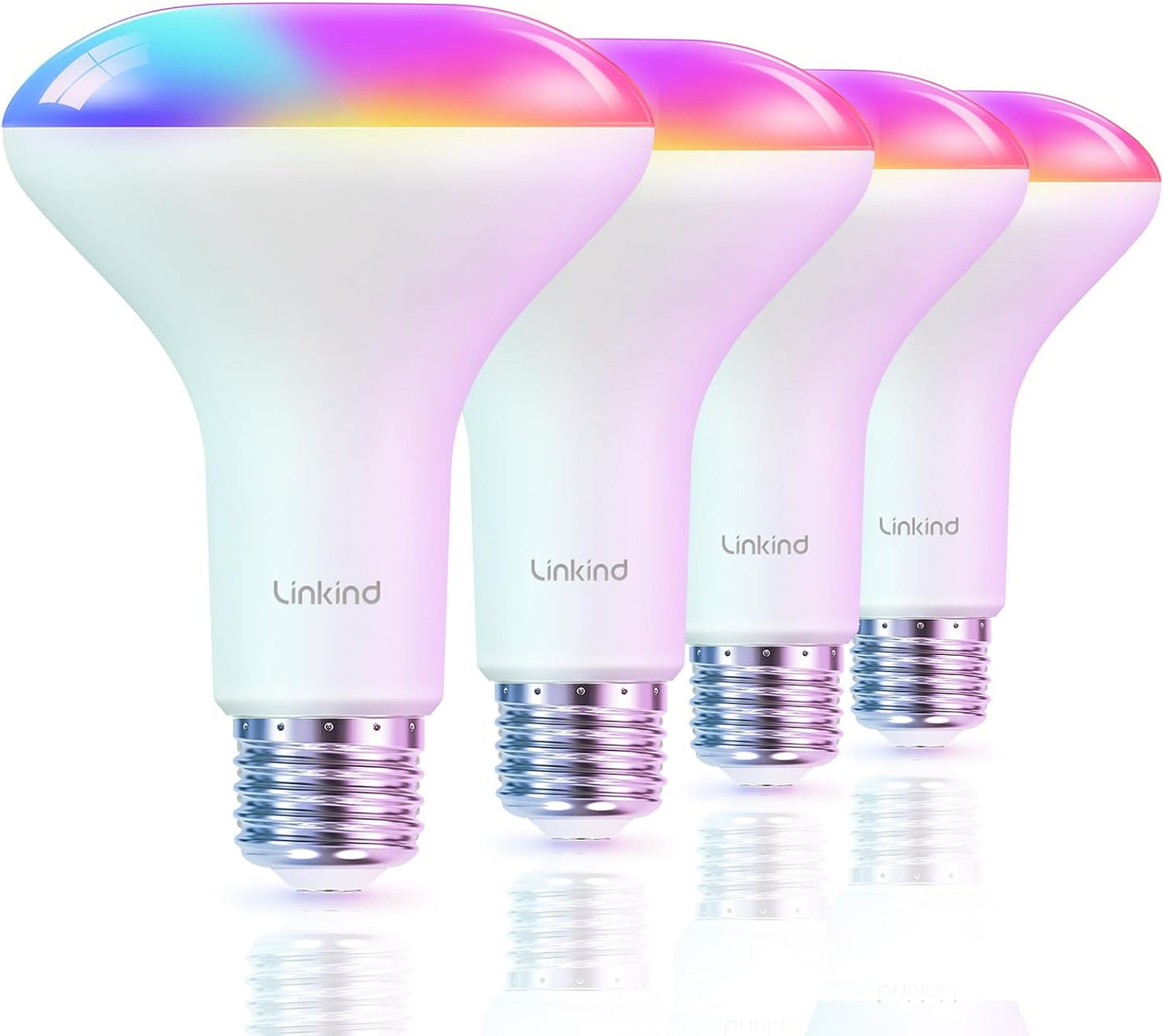 Linkind BR30 Smart Light Bulbs for Voice Control & App Use