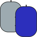 Chromakey Backdrop Double-Sided Blue and Grey - Foldable Reversible