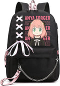 ISaikoy Canvas Anime Anya Forger Backpack 15 in Laptop Daypack