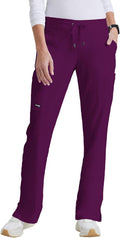 Mia Scrub Pant for Women - Mid-Rise Shaped Leg, Elastic Back
