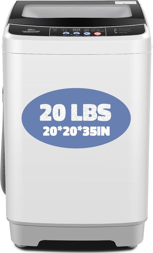20Lbs Full-Automatic Portable Washer - 10 Programs