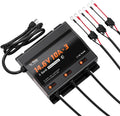 LiTime 3-Bank 10A Smart Battery Charger - Fast Multi-Battery Charging