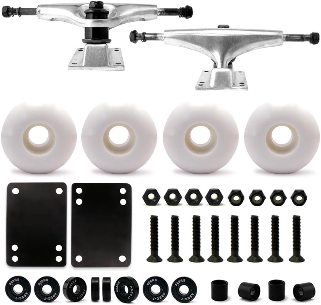 VJ 5.0 Skateboard Trucks and Wheels Set for All Skateboarders