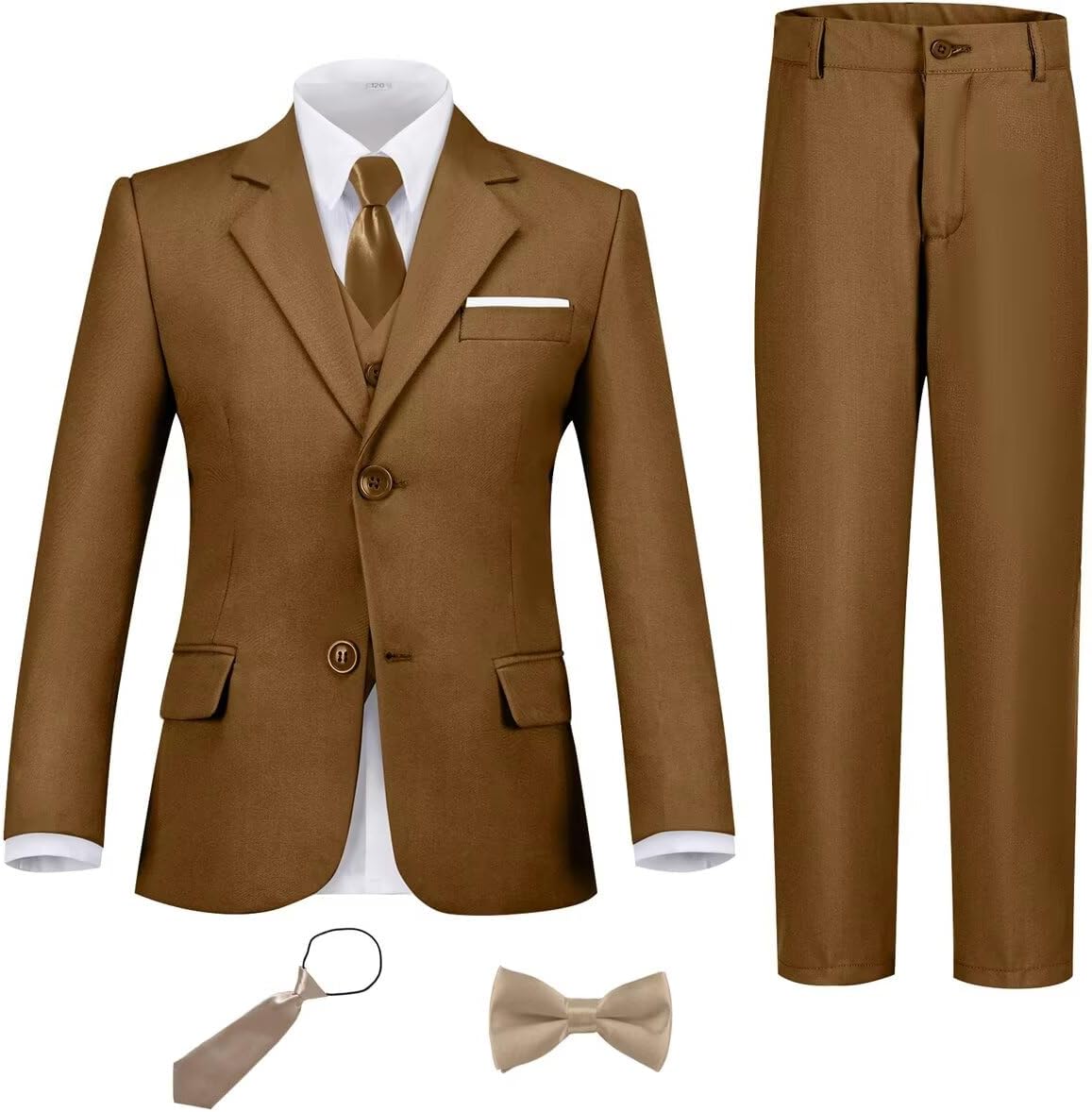 Boys Suit Set Slim Fit Formal Tuxedo for Weddings and Proms