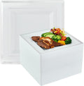 Vplus 90 Piece 9.5 in Silver Rim Disposable Plates - Durable Party