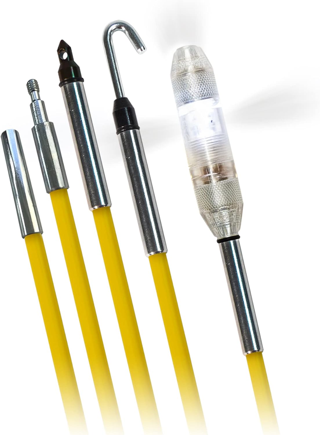 Jameson High-Flex Yellow Jacket Fish Rod Kit: 15 Ft + LED Light Tip