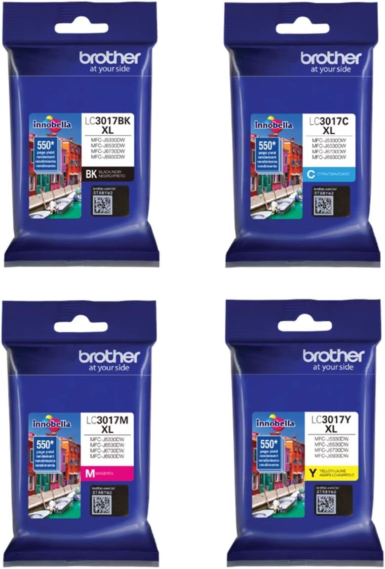 Brother Genuine LC3017 High Yield Color Ink 4-Pack Review