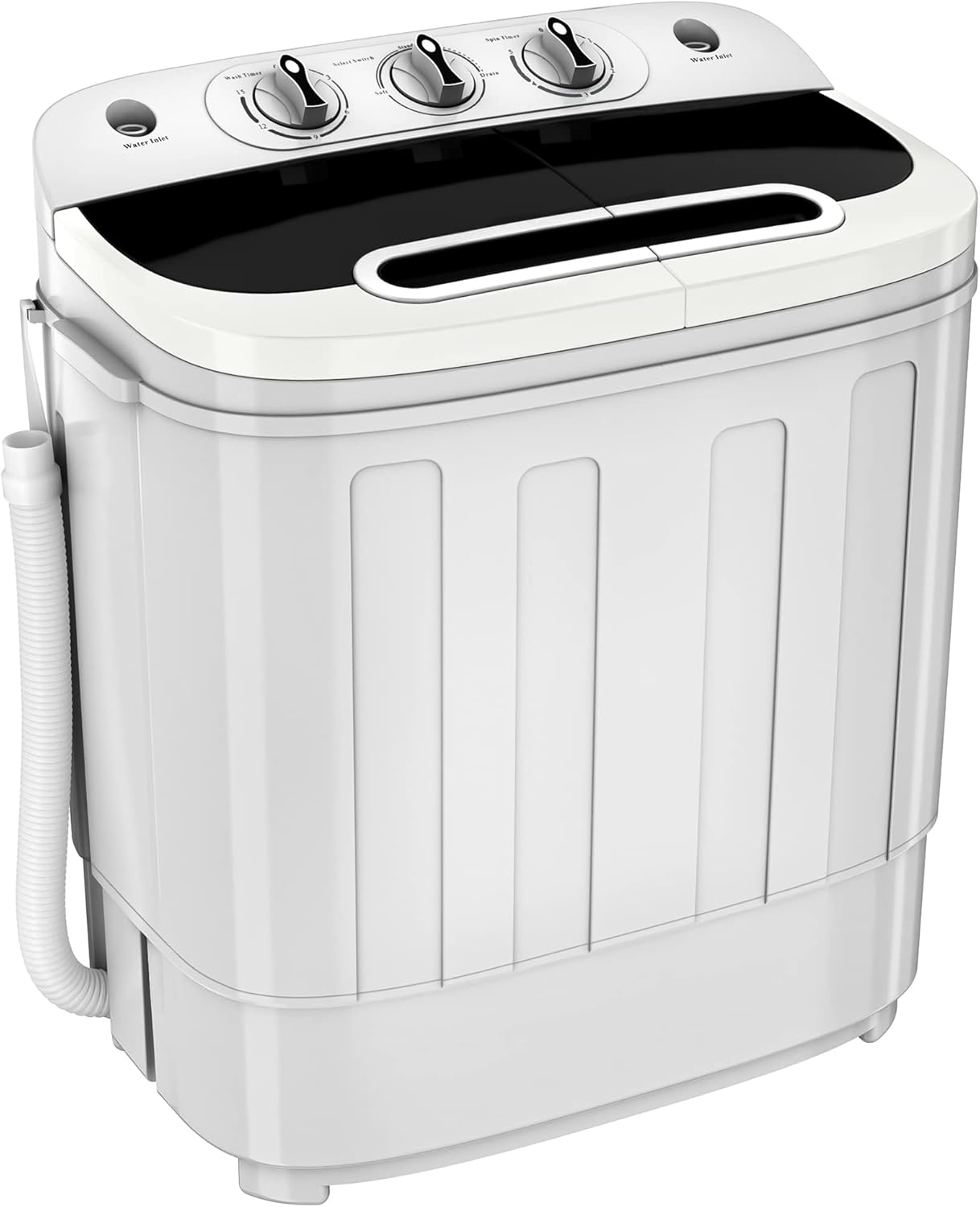 ZENY Compact Twin Tub Washer 13lbs - Laundry On-The-Go!