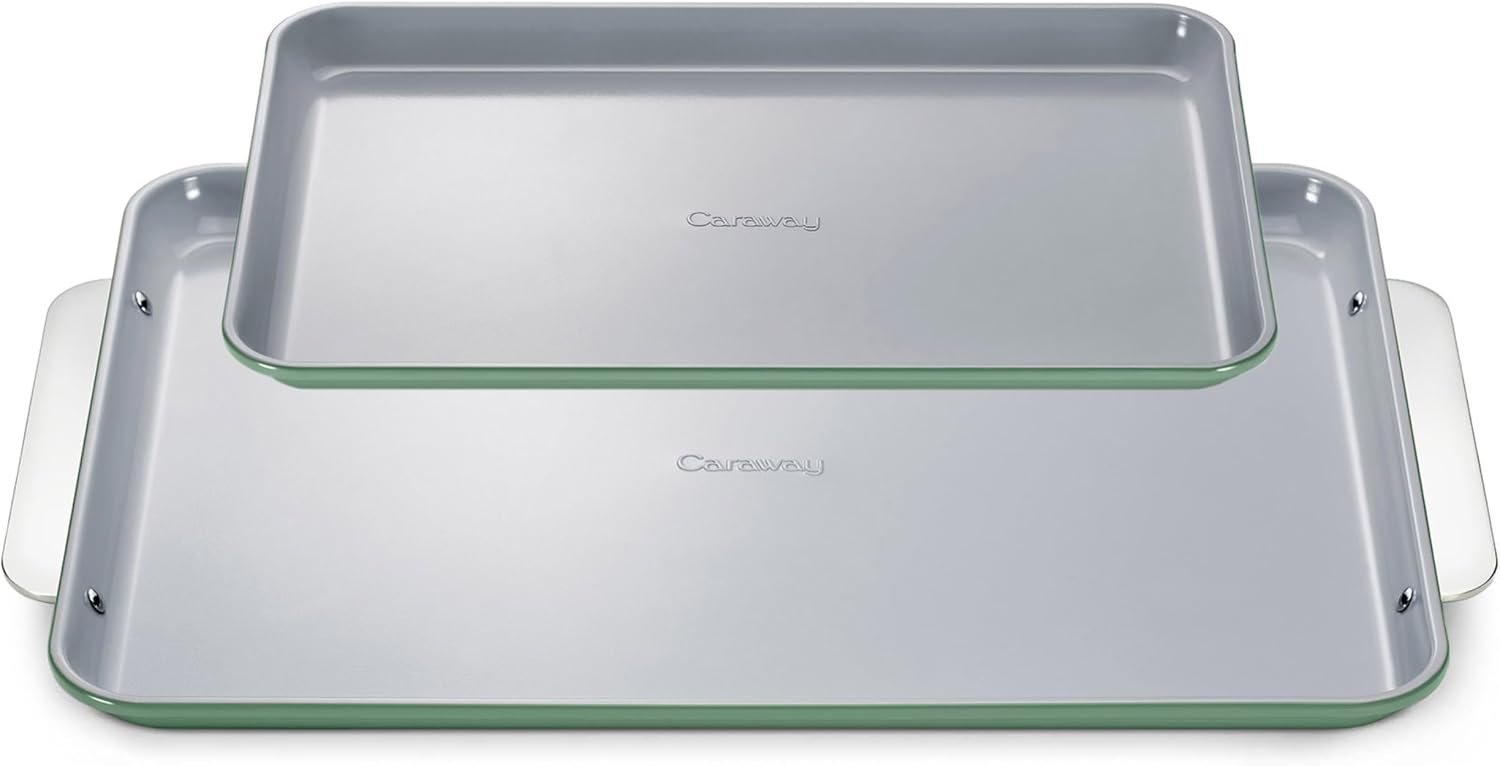 Caraway Non-Stick Ceramic Baking Sheet Duo for Healthy Baking