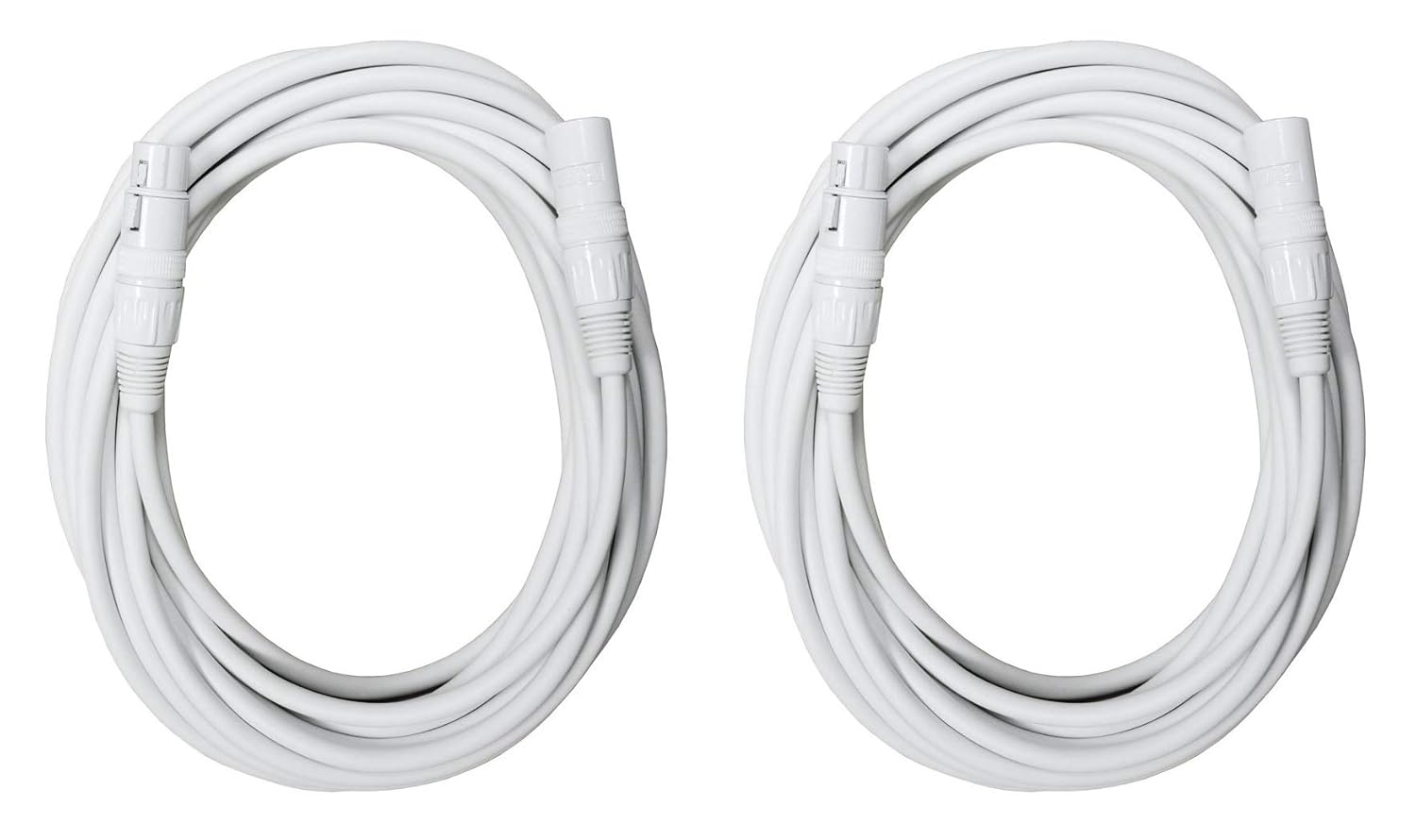 Audio2000ftS E80125P2 Two-Pack 25-Feet XLR Cables for Recording