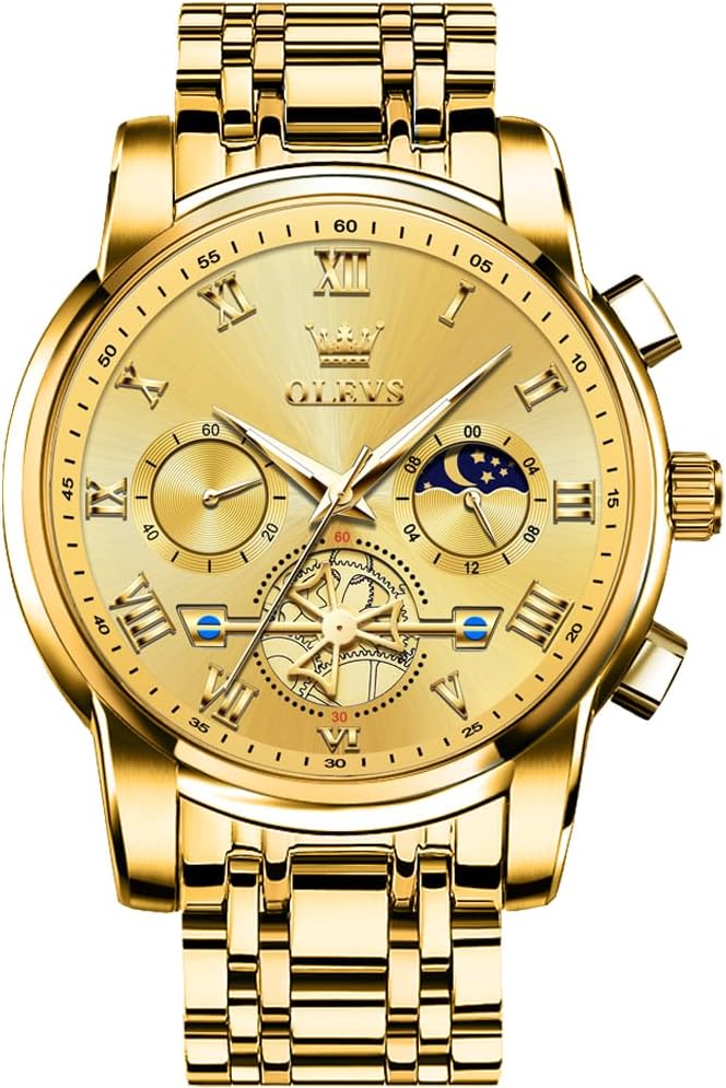 SHICHENG OLEVS Men's Flywheel Day Watch