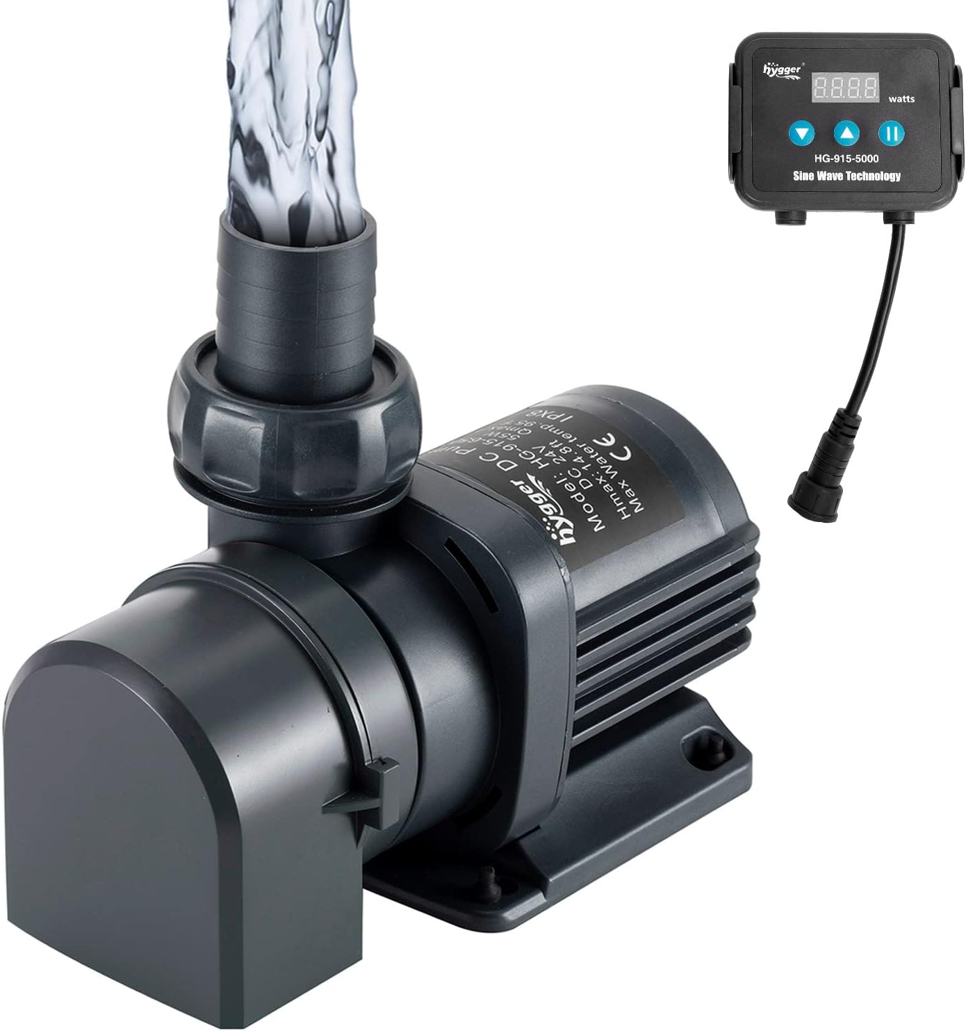Hygger 1350GPH Quiet Submersible Water Pump for Aquariums