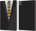 Head Case Designs Necktie Kawaii Duck Leather Wallet Case for iPad Pro