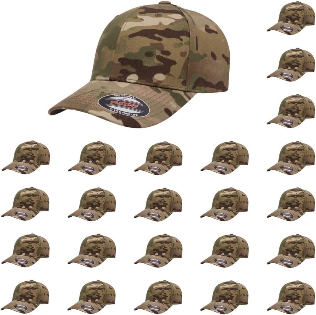 Flexfit Wooly Combed Premium 6-Panel Baseball Cap for Comfort