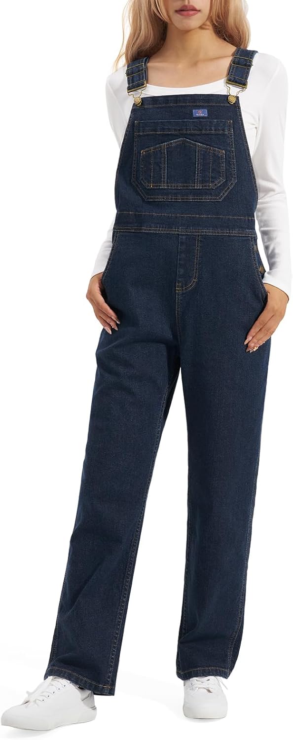 HISEA Stretchy Denim Overalls for Women - Comfy and Stylish
