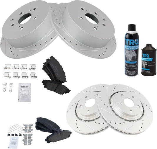 Premium Brake Pad & Rotor Kit for Lexus RX350 & Toyota Highlander