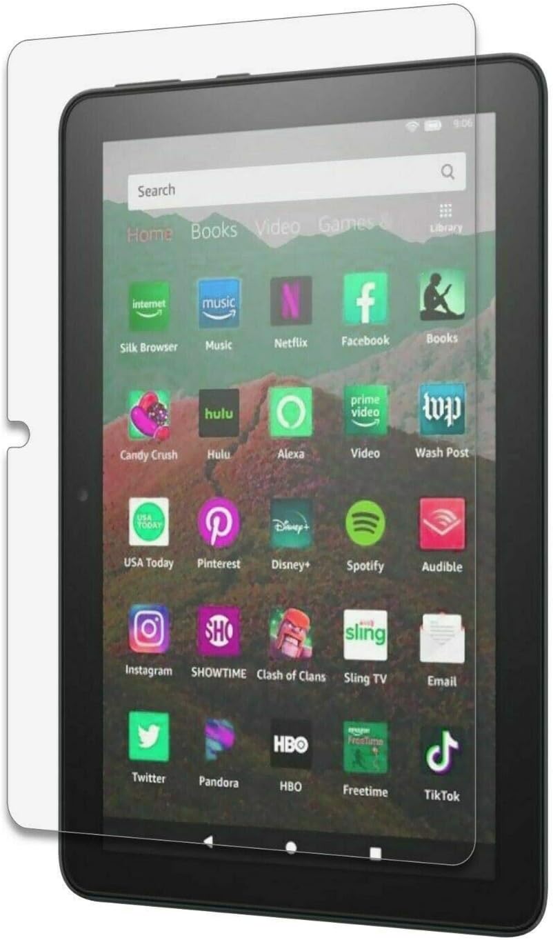 Anti Blue Light Tempered Glass Screen Protector for Fire HD 8
