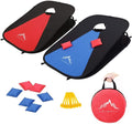Himal Collapsible Portable Corn Hole Boards with 8 Bean Bags - Travel