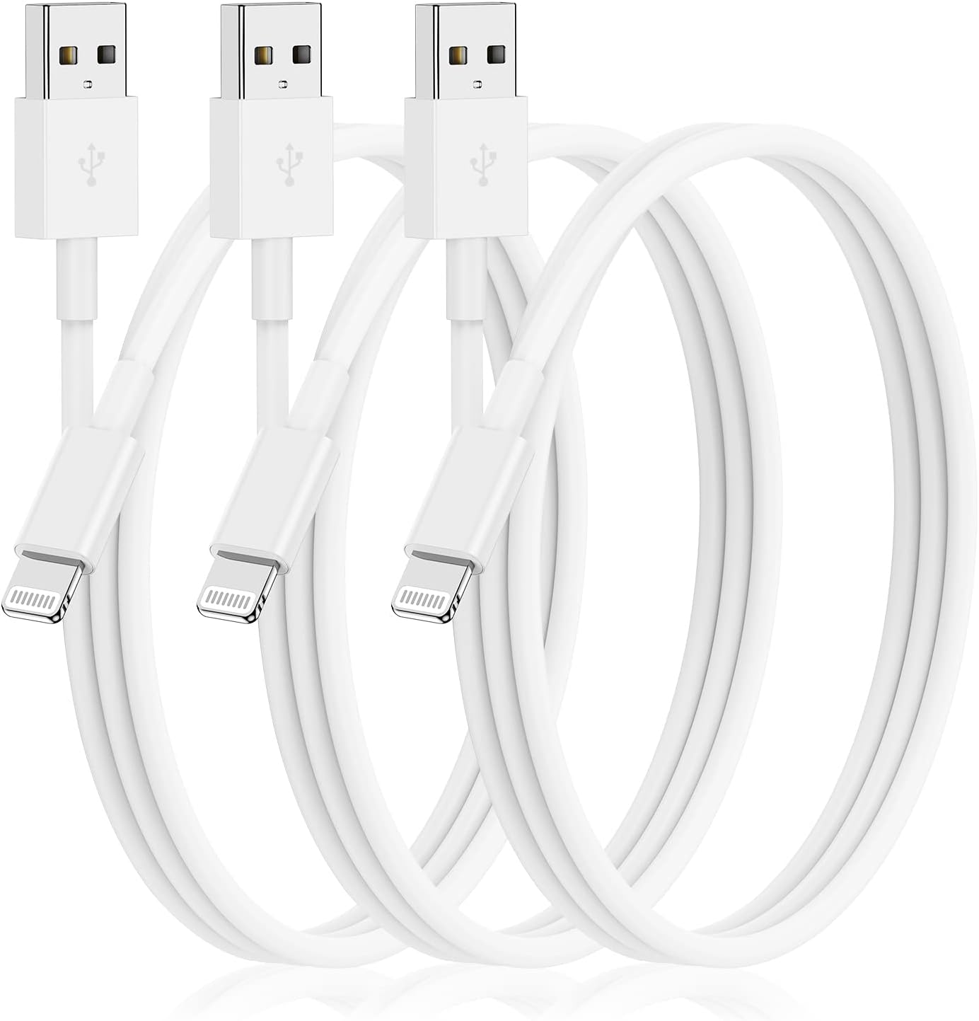 Fast Charge 3-Pack iPhone Lightning Cables by Citelect