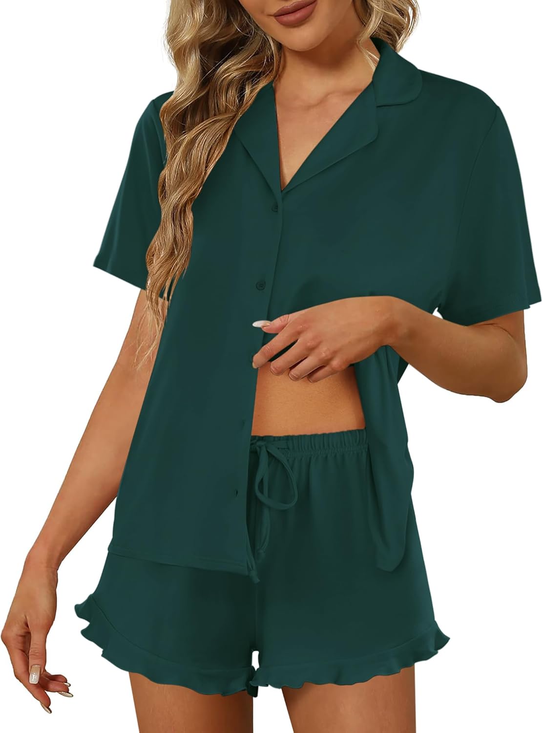 Ekouaer Pajamas Set for Women Soft Nightwear and Lounge Sets