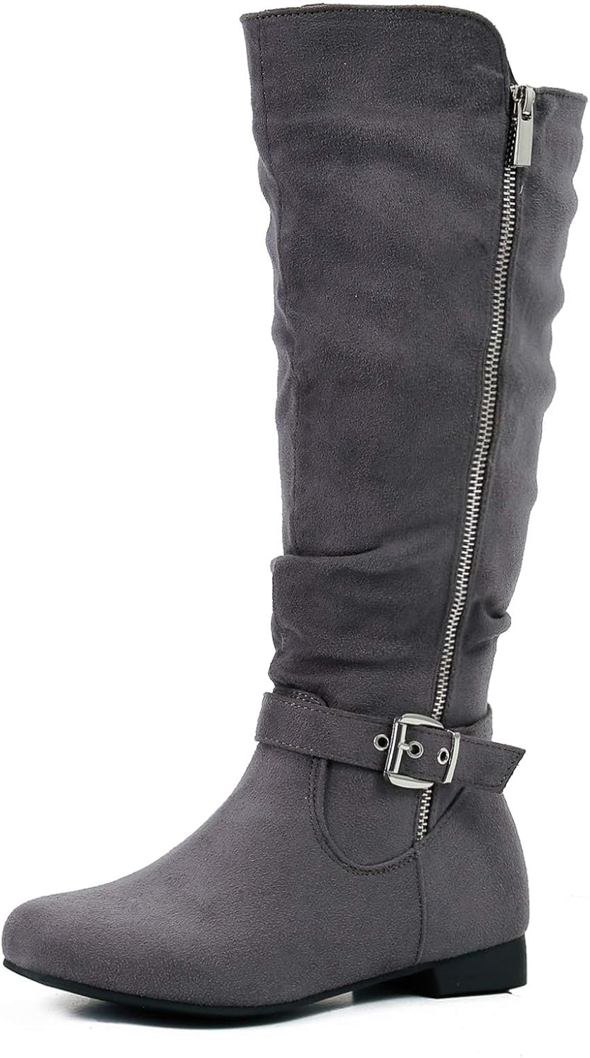 Knee High Boots for Women - Flat Warm Fall Footwear
