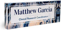 Customized Clear Acrylic 8x3in Desk Name Plate - Personalized Desk