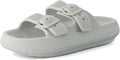 CUSHIONAIRE Women's Fame recovery cloud slide (Style B8K9)
